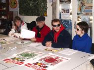 Pour Julien Durand (2e en partant de la gauche), “la réaction citoyenne et populaire est prête à s'enclencher. Il n'y a jamais eu autant de préparation pour un événement organisé par nos soins”.